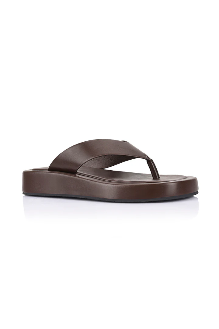 Bouncer II Flatform Thongs - Chocolate Brown - Image 2