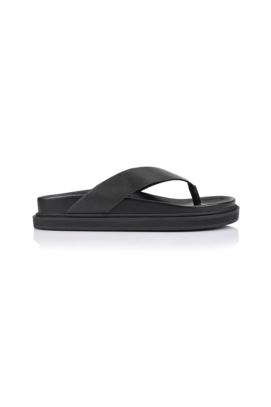Bridget Foodbed Slides - Black - Image 3