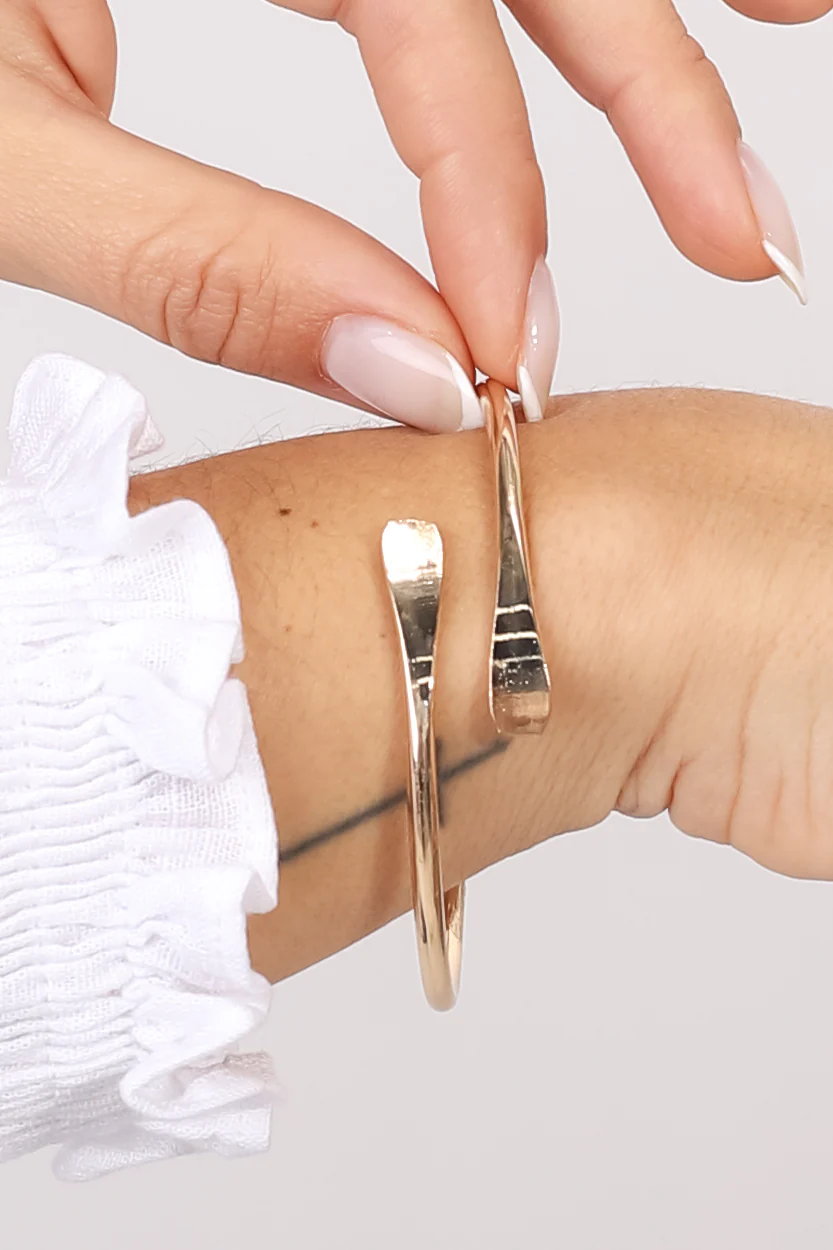 Bryn Cuff Bracelet - Gold - Image 3