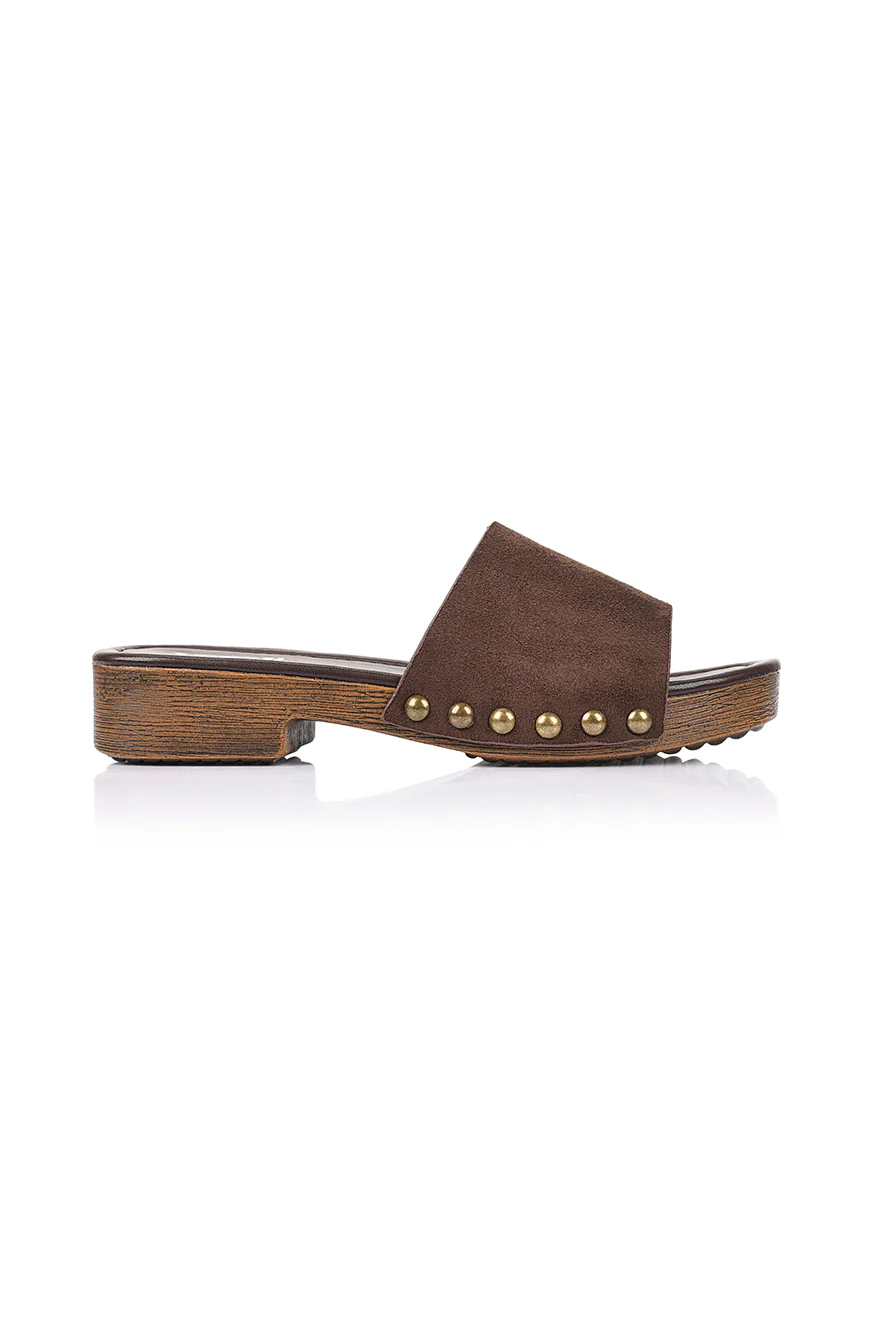 Chester Clogs - Chocolate Brown Micro - Image 3