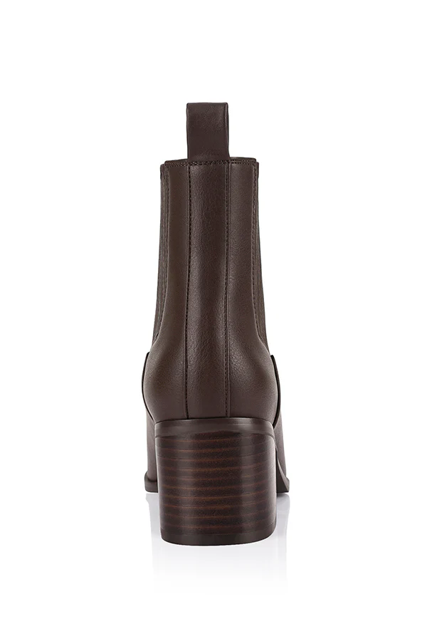 Fillipin Chelsea Ankle Boots - Chocolate Brown - Image 4