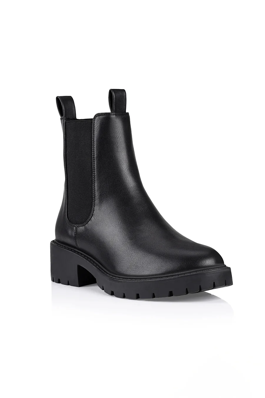 Jace Chelsea Combat Boots - Black Smooth - Image 2