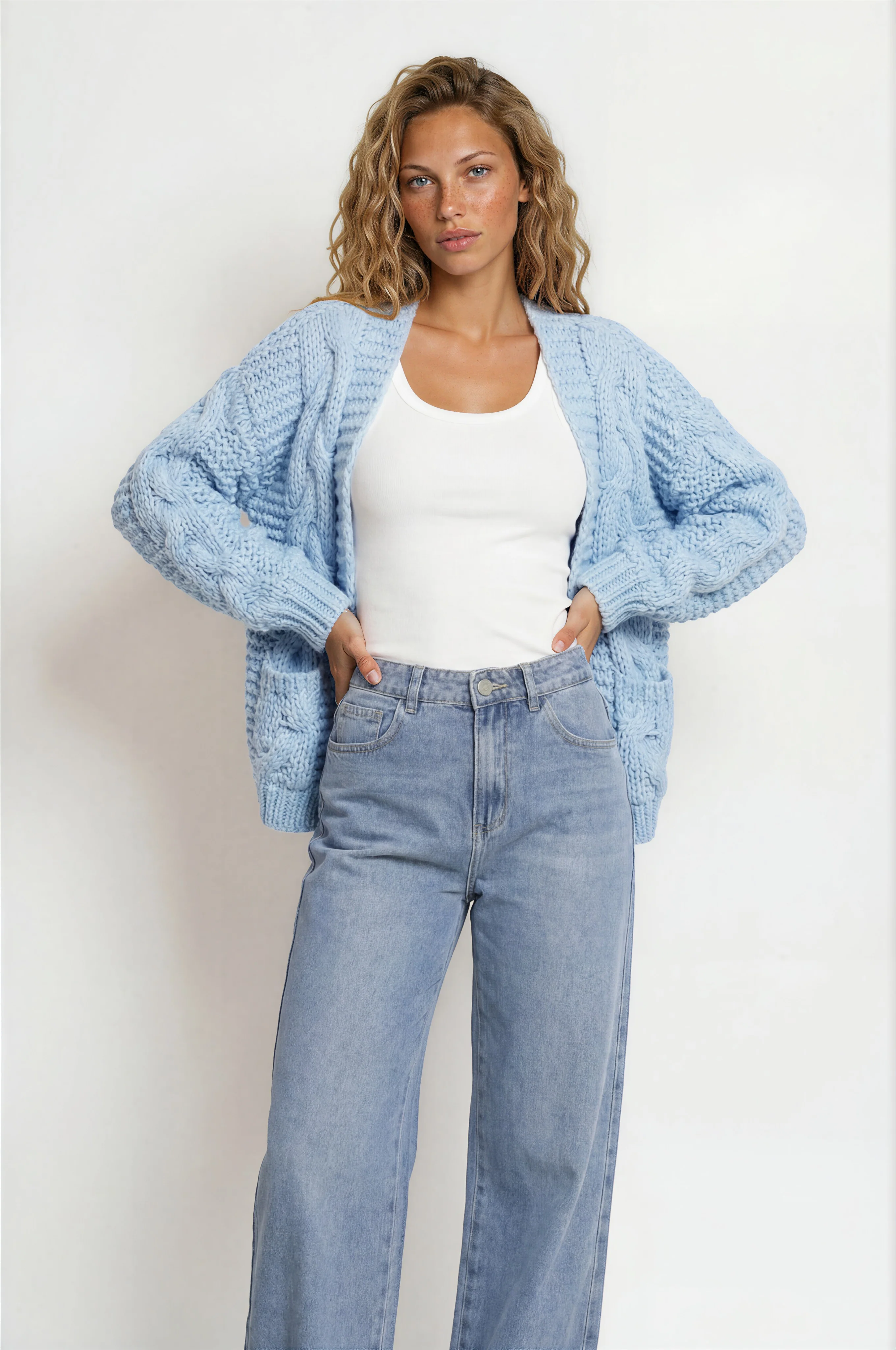 Kash Jeans - Relaxed Mid Rise Mum Jeans in Light Denim - Image 12