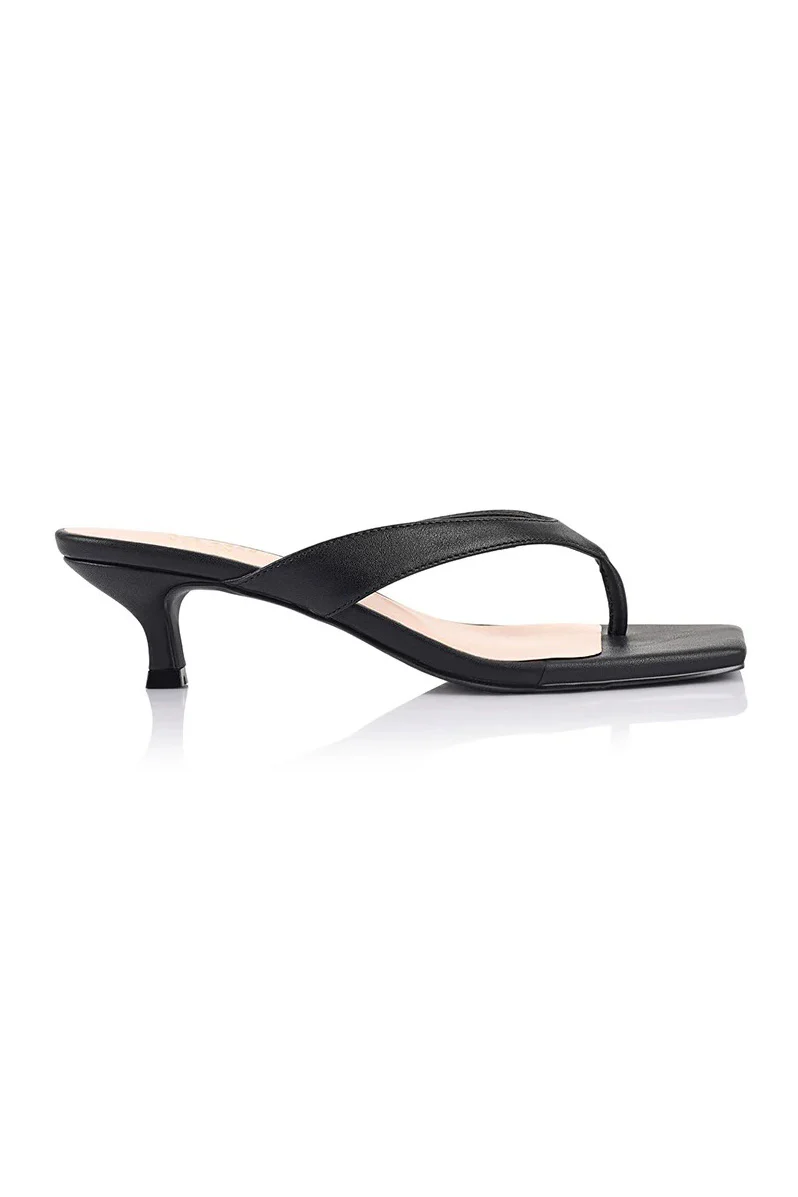 Martha Kitten Heels - Black - Image 3