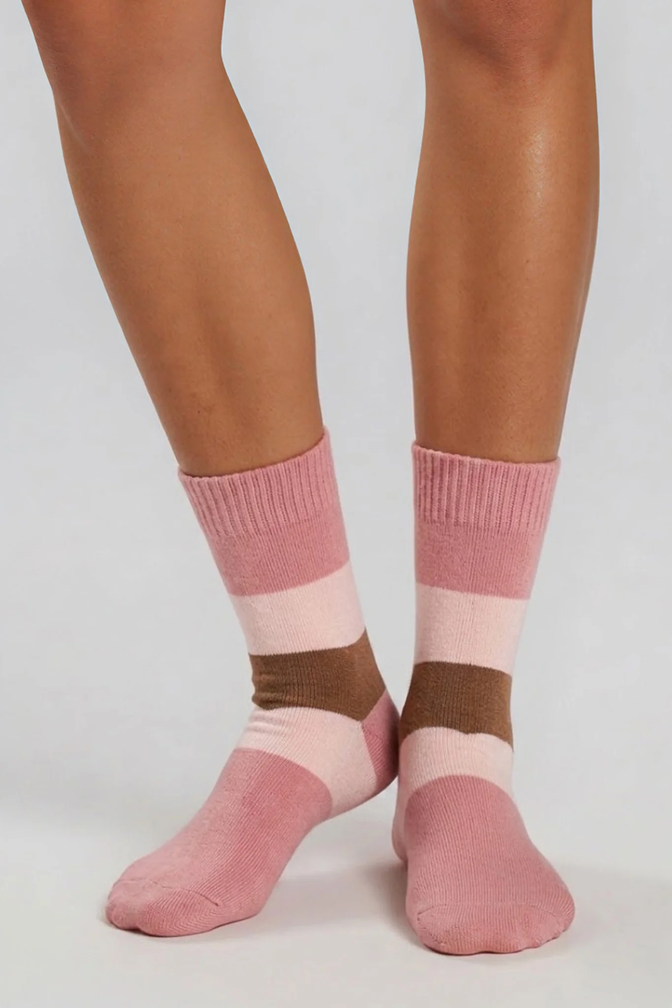 Quinby Thermal Socks 4 Pack - Pink/Brown - Image 2