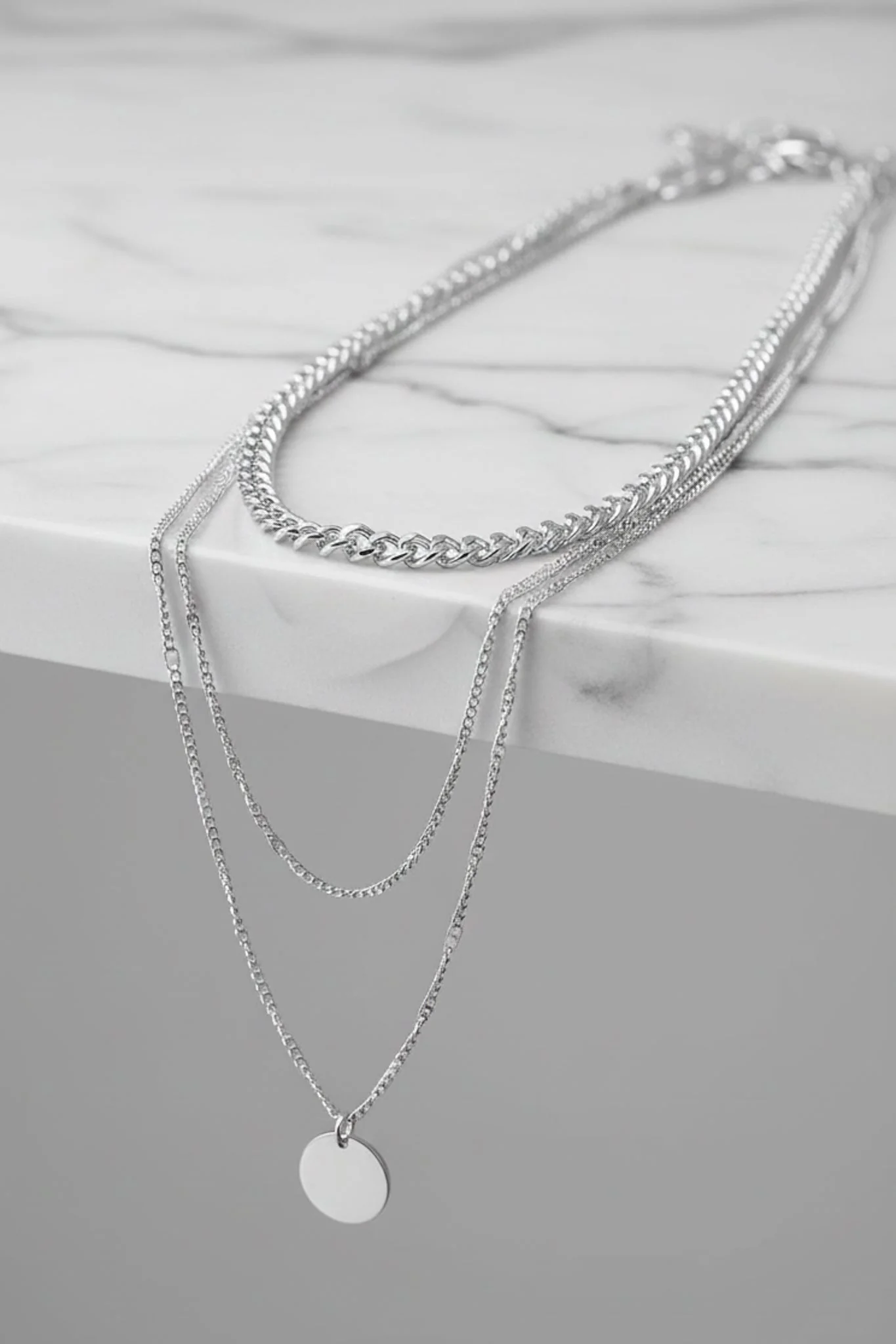 Quinta Necklace - Silver - Image 3