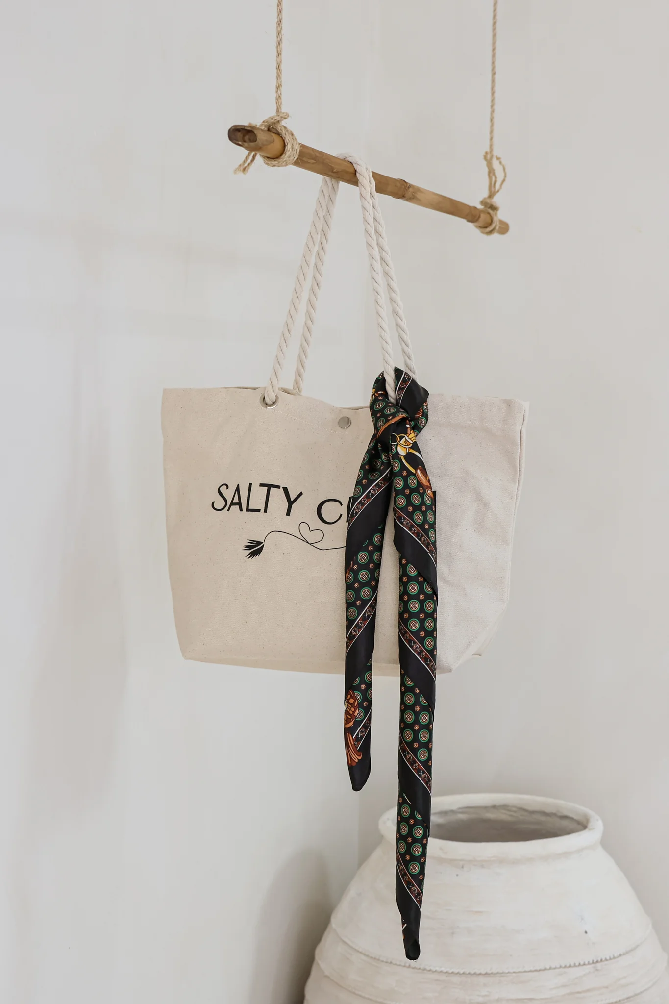 Rayne Scarf - Chain Print Black - Image 4