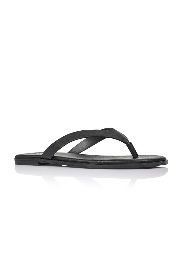 Sascha Casual Thongs - Black - Image 2