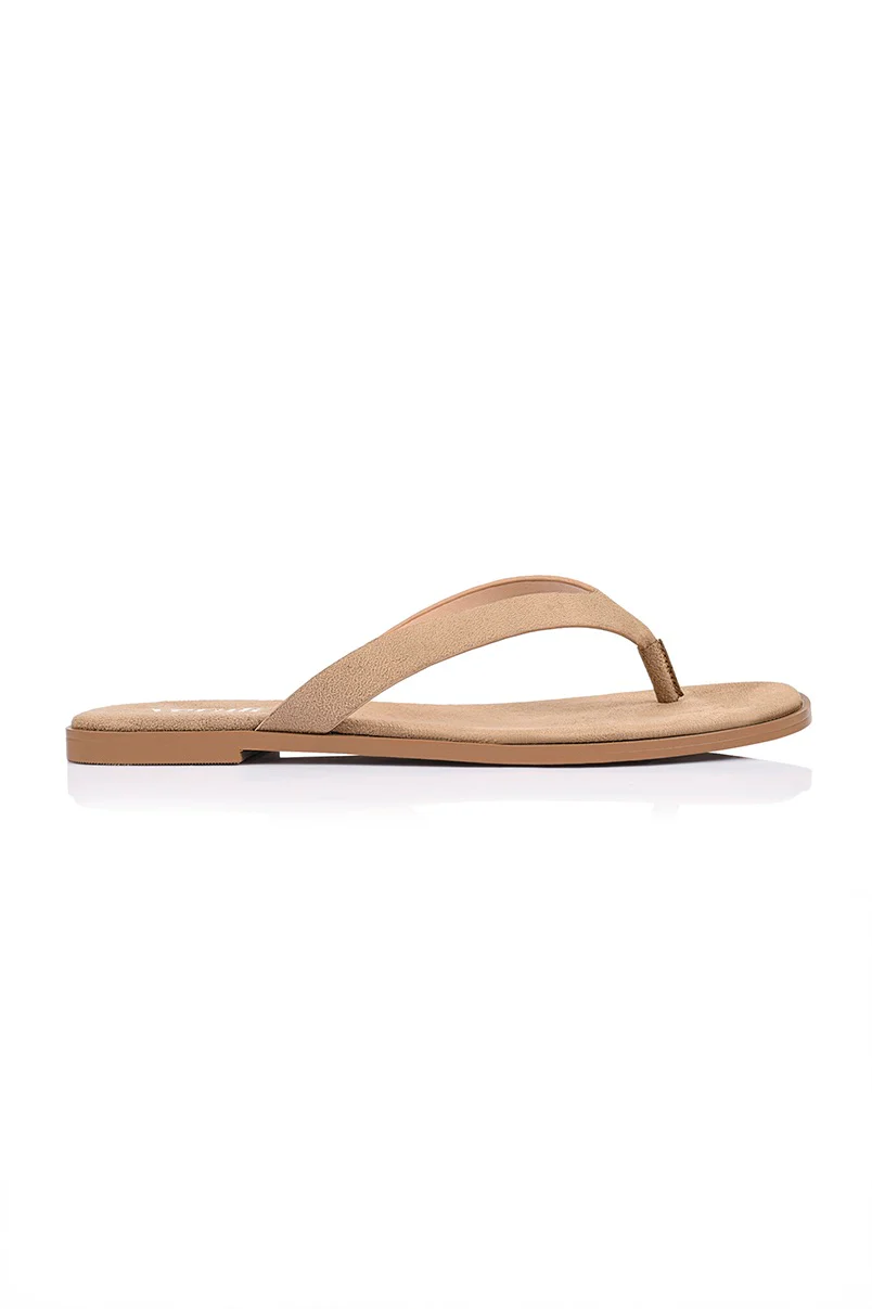 Sascha Casual Thongs - Taupe Micro - Image 5