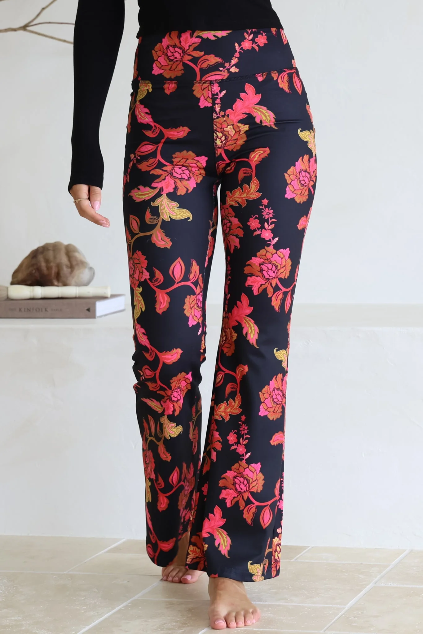 Scarlett Pants - High Waisted Flare Pants In Valerie Print - Image 6