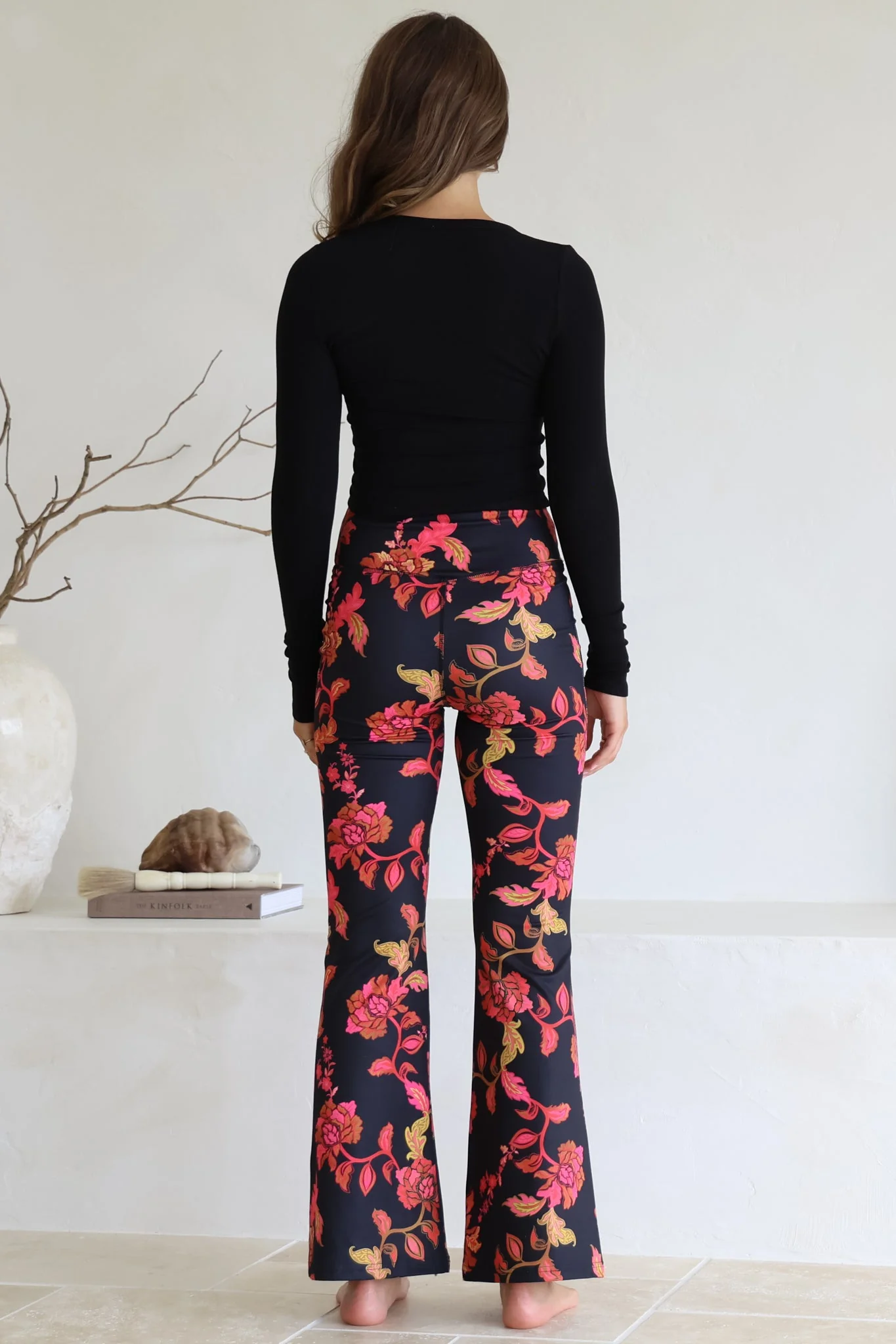 Scarlett Pants - High Waisted Flare Pants In Valerie Print - Image 8