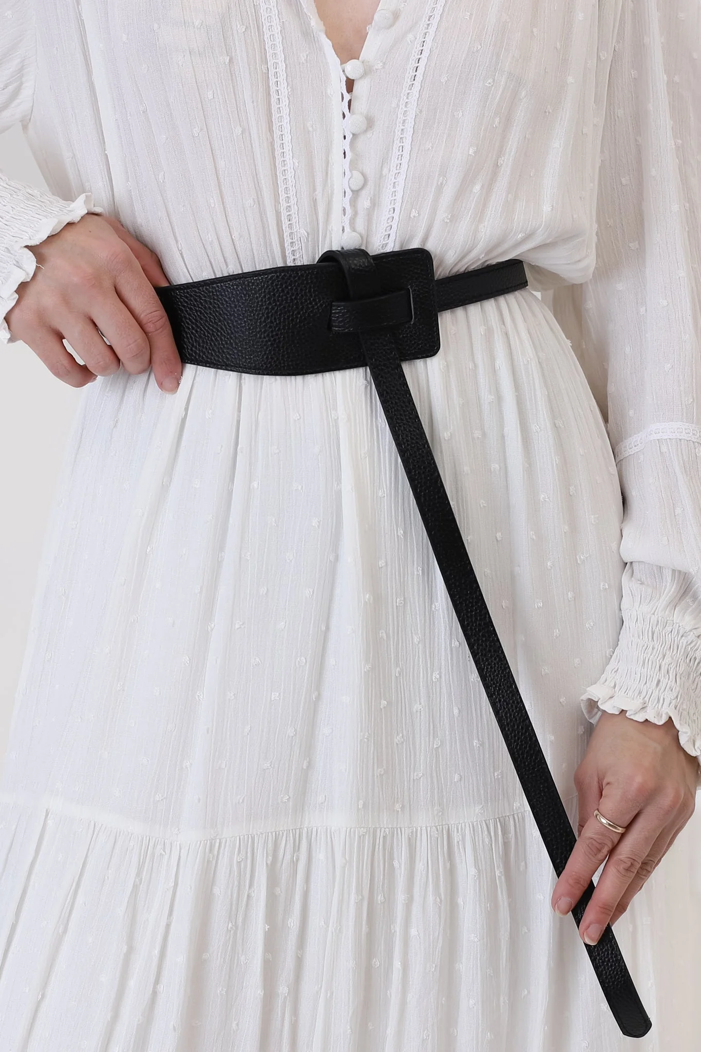 Vance Contemporary Adjustable Belt - Black - Image 4