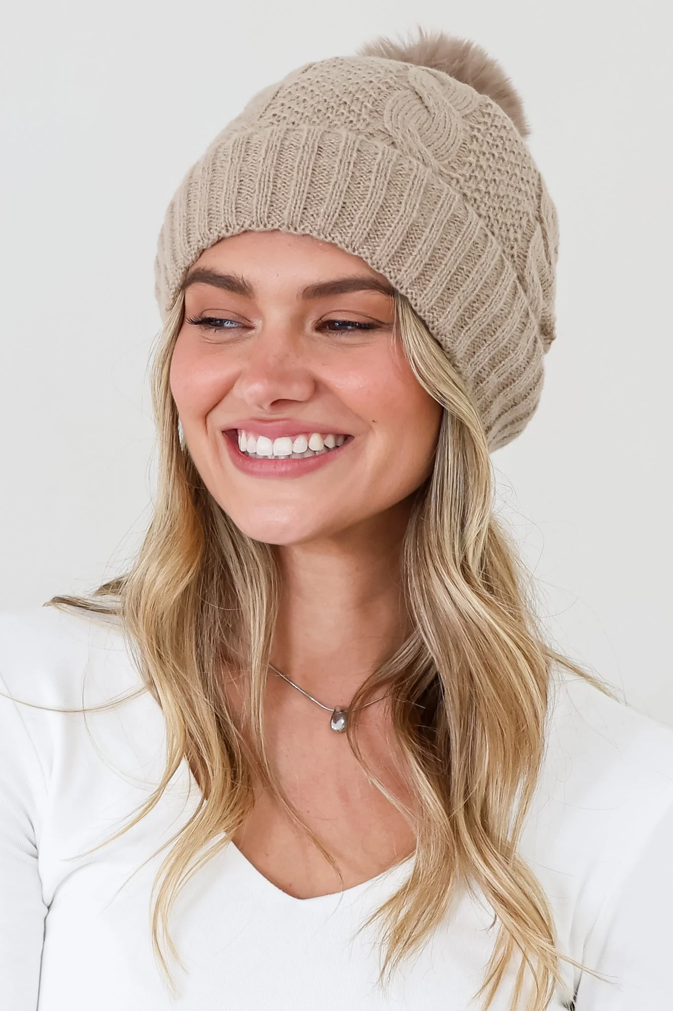 Yasmine Beanie - Tan - Image 2